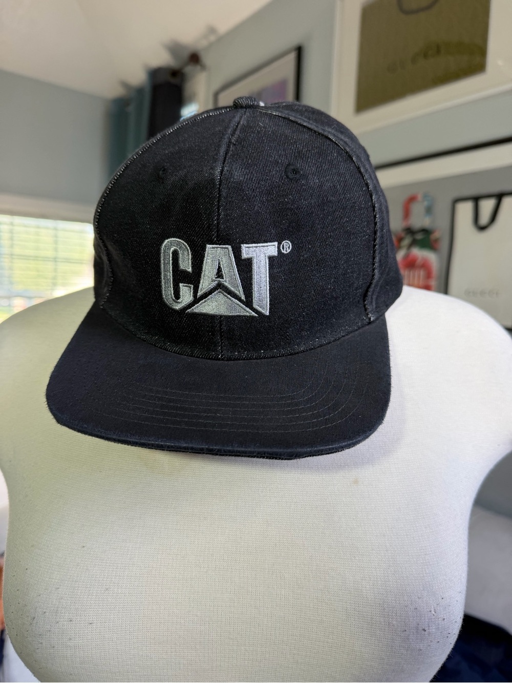 CAT Quinn Black Denim Hat